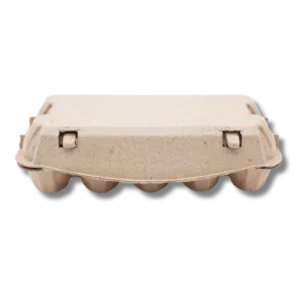 Æggebakker til 10 æg i grå genbrugspap - 10 stk