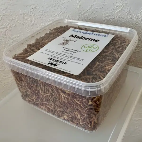 Melorme tørret til vildefugle