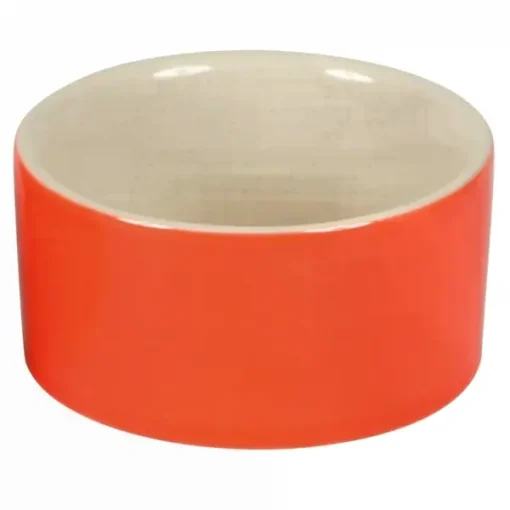 Foderskål keramik 250 ml orange