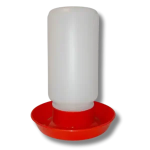 Vandtrug 1L til kyllinger rød