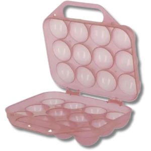 Æggebakke 12stk lyserød