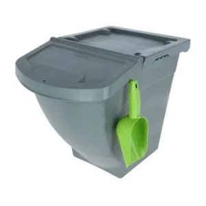 Stabelbar foderkasse med låg - 40 liter - Billede 3