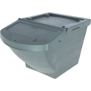 Stabelbar foderkasse med låg - 40 liter
